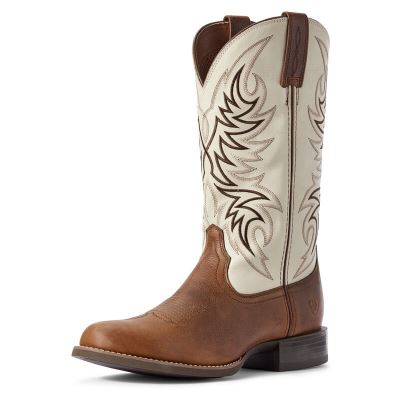 Ariat Western: Sport Horseman Botas Western Hombre - Marrones / Creme (PZSFX7193)